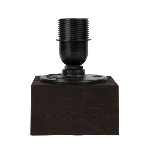 Black Wooden Table Lamp - Australian Plug