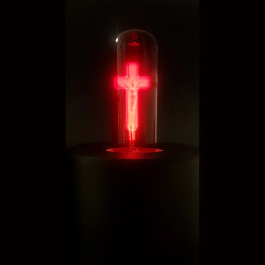 Red Crucifix & Red Cross Neon Light Bulbs