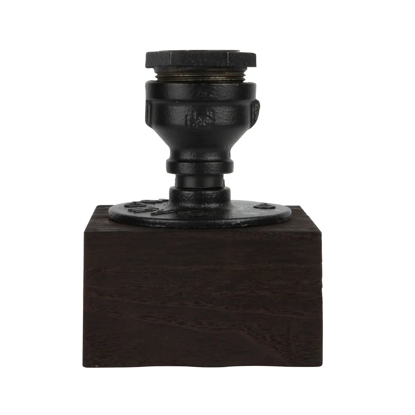 Black Wooden Table Lamp - Australian Plug